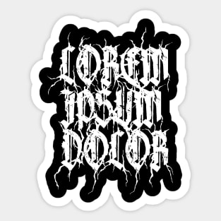 Lorem Ipsum Dolor Metal Logo Sticker